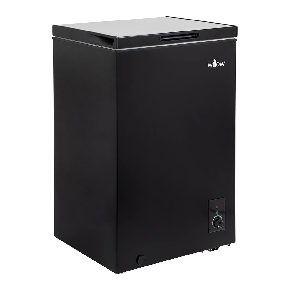 Chest Freezer 3.5 cu ft Removable Basket Adjustable Thermostat Black