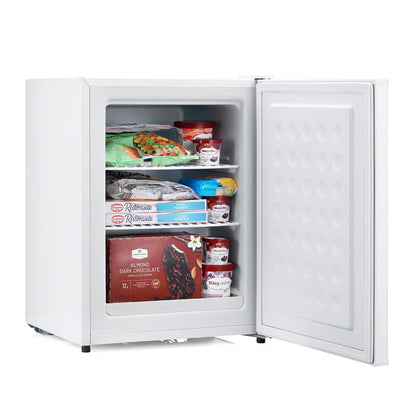 Mini Freezer 1.1 cu ft 4-Star Table Top With Reversible Door White
