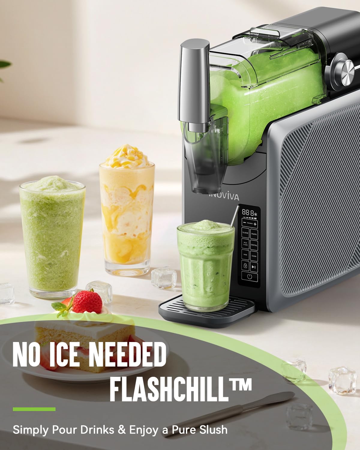 Frozen Drink Maker 2.1 Qt 5 Preset Modes Self-Cleaning White