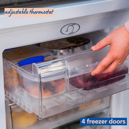 Under Counter Freezer 3.2 cu ft 21.7in White Freestanding