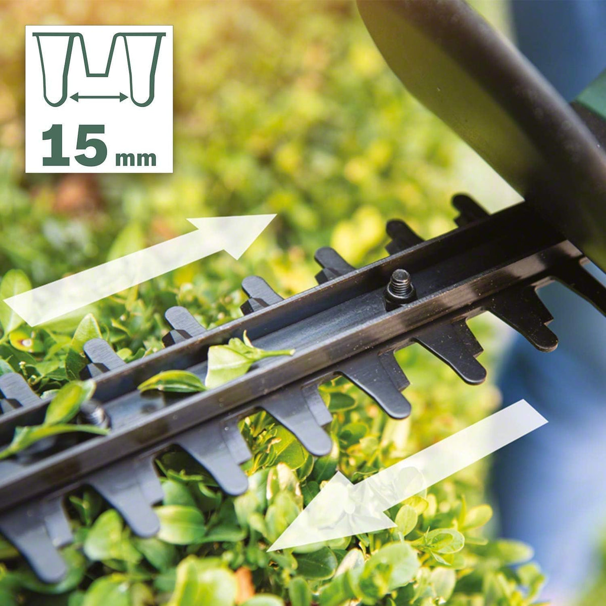Cordless Hedge Trimmer 17.7in 18V 2.0Ah Anti-Blocking System