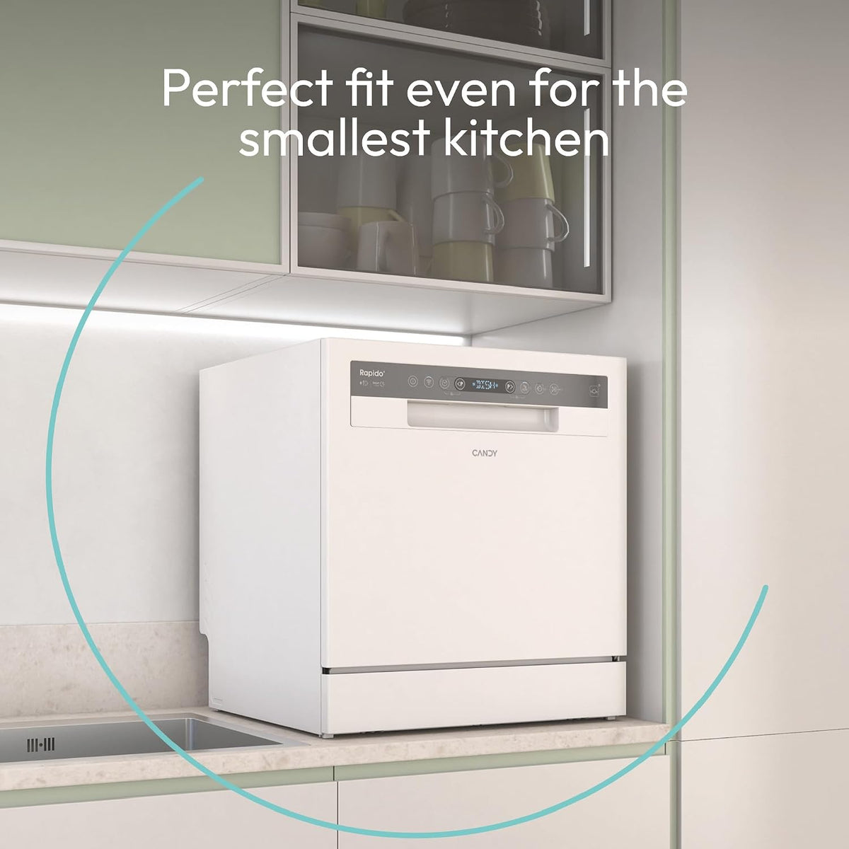 Table Top Dishwasher 6 Place Settings 35 Min Cycle White
