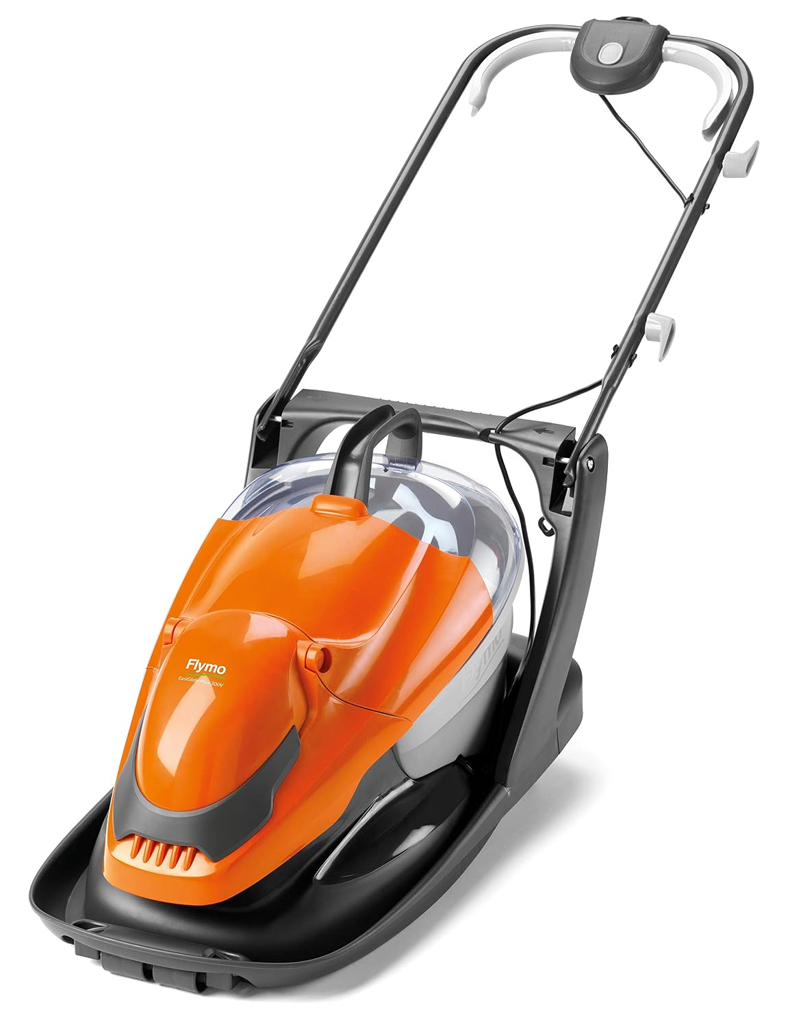 Corded Electric Hover Lawn Mower 1800W 14.2in 6.9 Gal 4 Heights Orange Gray