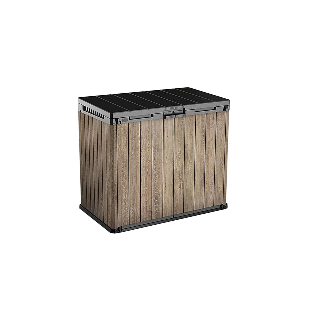 Outdoor Garden Storage Shed 232.5 Gal Top And Front Opening Light Gray