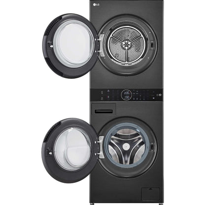 Washer Dryer Combo 26.5lb Wash 22lb Dry 1400Rpm Platinum Black