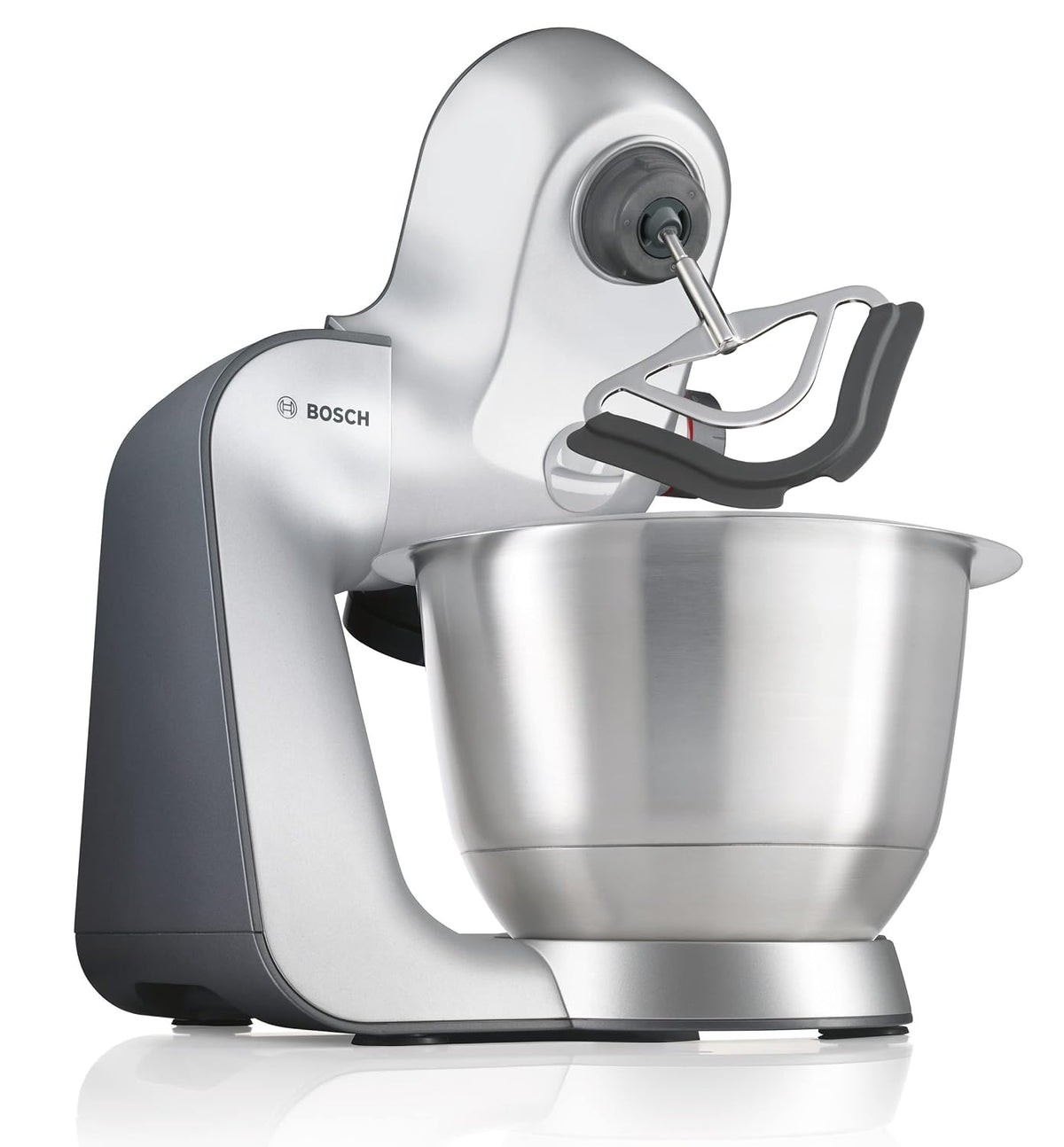 Stand Mixer 7 In 1 1000W 4.1 Qt Bowl 7 Speeds White Silver