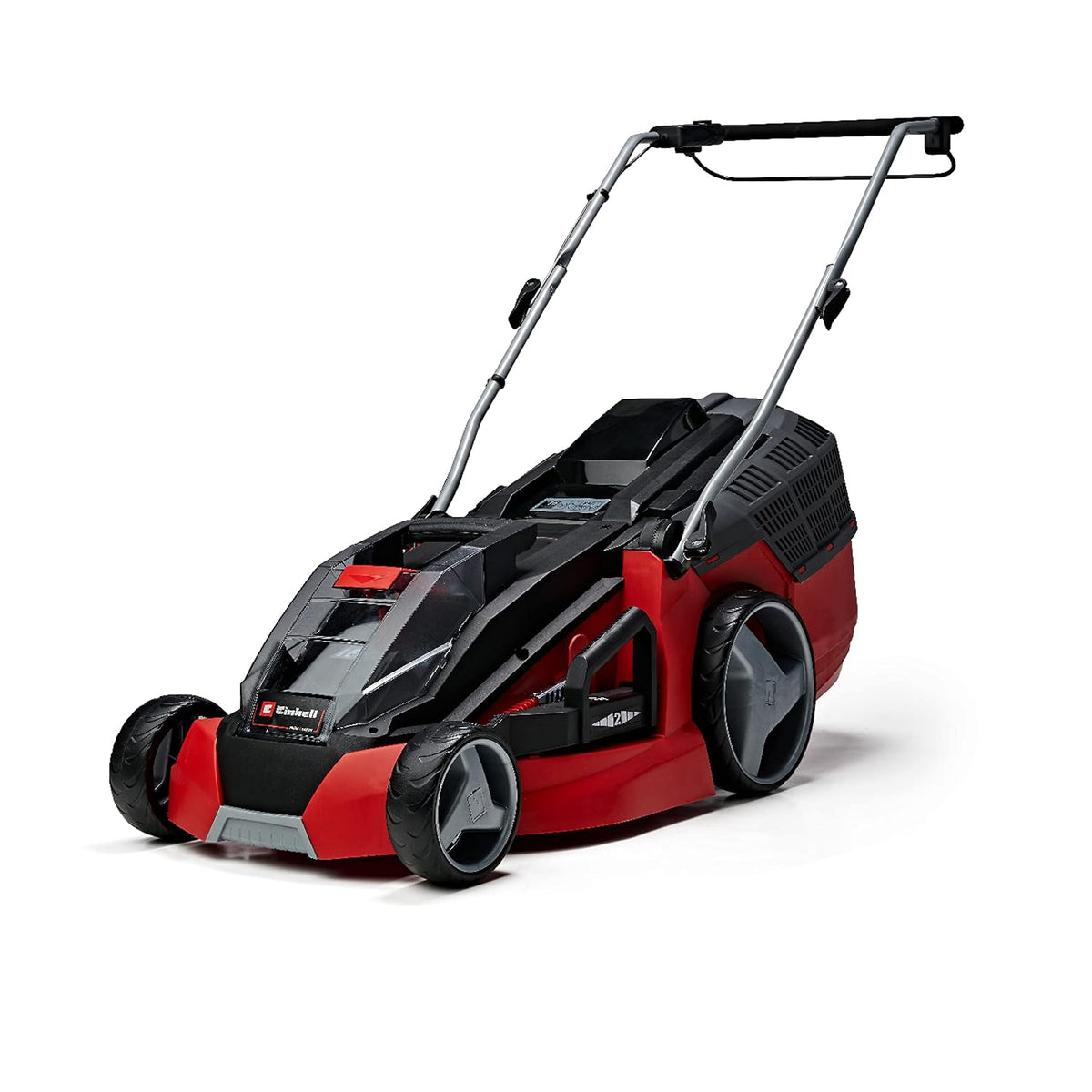 Cordless Lawn Mower 16.9in 16.6 Gal Grass Box 6 Heights Mulching 36V 2 Batteries 2 Chargers