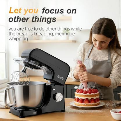 Stand Mixer 5.8 Qt 1500W 10 Speed Pulse Black