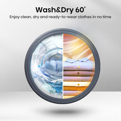 Freestanding Washer Dryer 23.1lb Wash 13.2lb Dry 1400Rpm Black
