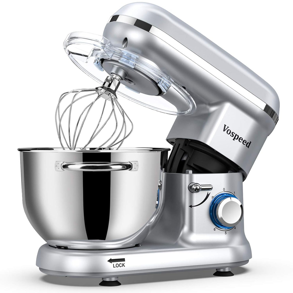 Stand Mixer 6.6 Qt 1500W 6 Speed Red