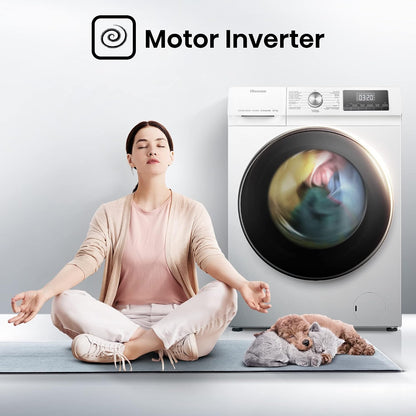 Freestanding Washer Dryer 17.6lb Wash 11lb Dry 1400Rpm Pure Steam White