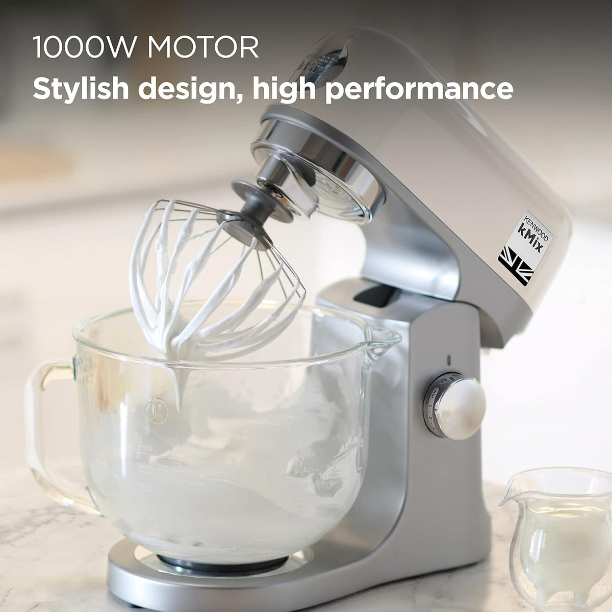 Stand Mixer 5.3 Qt 1000W 6 Speed Cream