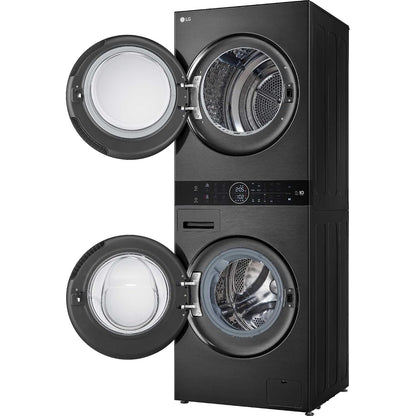 Washer Dryer Combo 26.5lb Wash 22lb Dry 1400Rpm Platinum Black