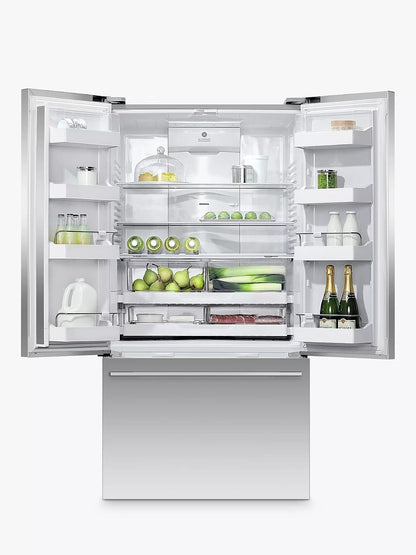 Freestanding French Door Fridge Freezer 20.1 cu ft 35.4in Stainless Steel