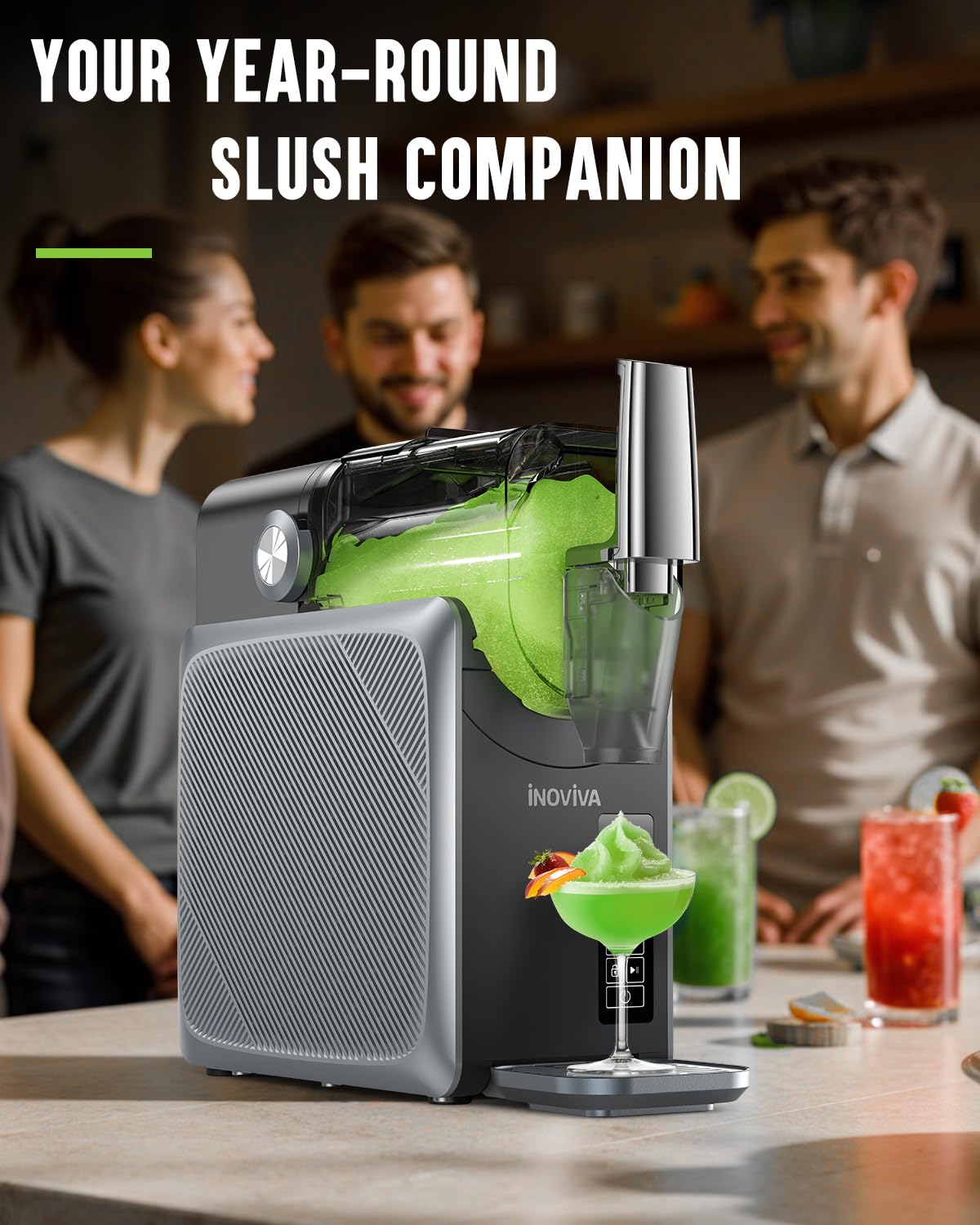Frozen Drink Maker 2.1 Qt 5 Preset Modes Self-Cleaning White
