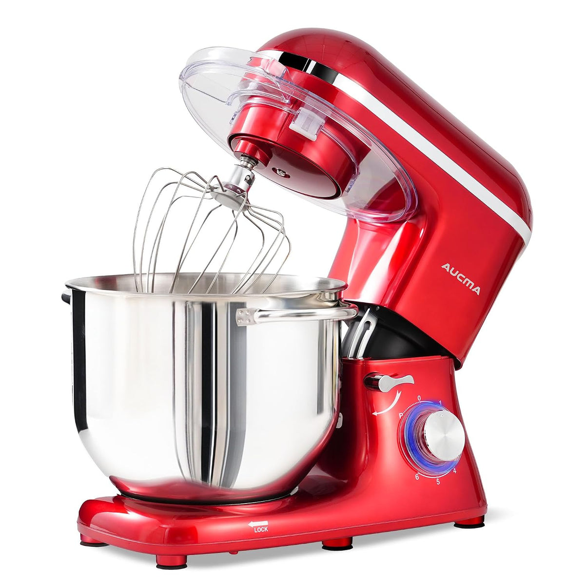 Stand Mixer 6.6 Qt 1400W 6 Speed Tilt-Head Black