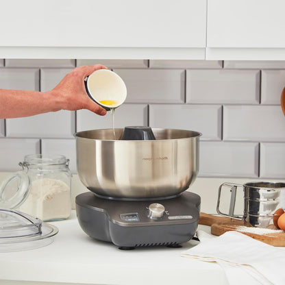 Stand Mixer 4.2 Qt 650W 6 Speeds Dual Beaters Gray