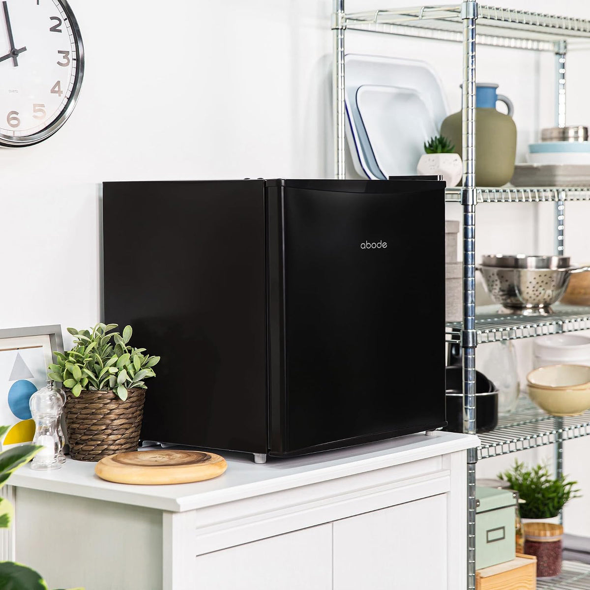 Table Top Mini Freezer 1.1 cu ft Black Freestanding