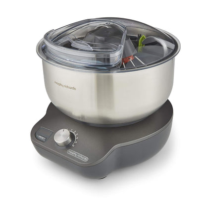 Stand Mixer 4.2 Qt 650W 6 Speeds Dual Beaters Gray