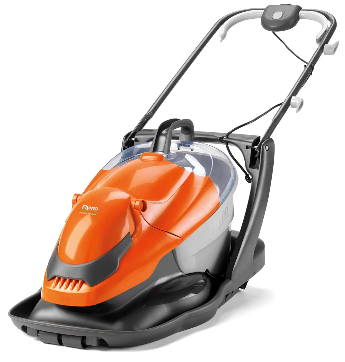 Corded Electric Hover Lawn Mower 1800W 14.2in 6.9 Gal 4 Heights Orange Gray