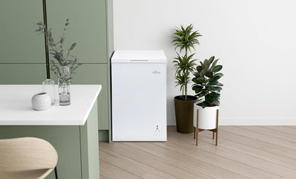 Freestanding Chest Freezer 3.5 cu ft 21.5in White