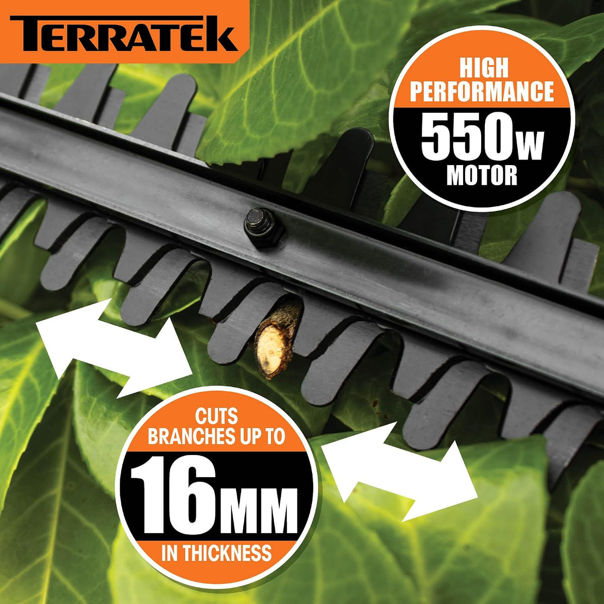 Corded Pole Hedge Trimmer 550W 8.2ft Telescopic 17.7in Blade 4-Position Head