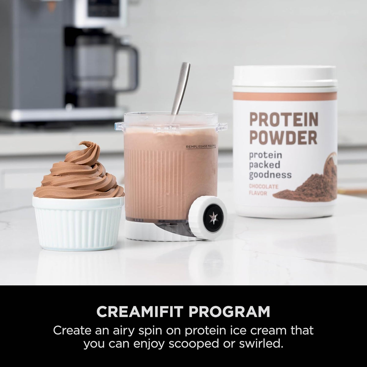 Ice Cream Maker 13 Functions 2x 16.2 fl oz Tubs Soft Serve Platinum