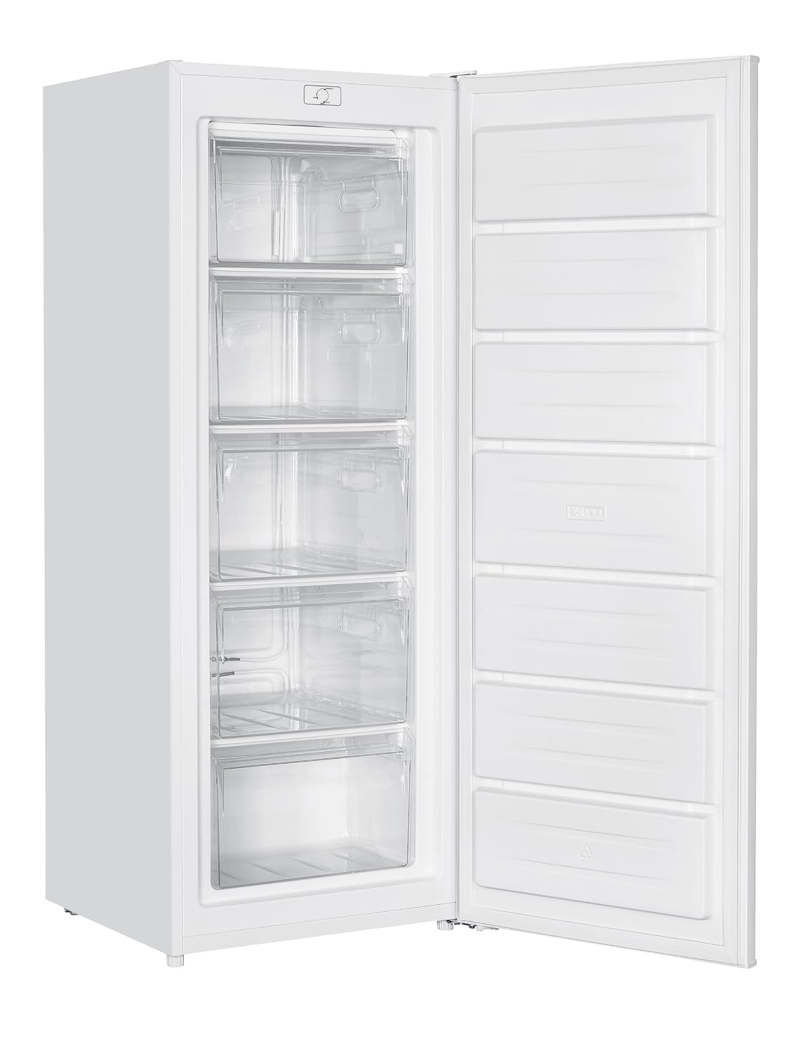 Upright Freezer 5.9 cu ft 5 Drawers Mechanical Control Freestanding White