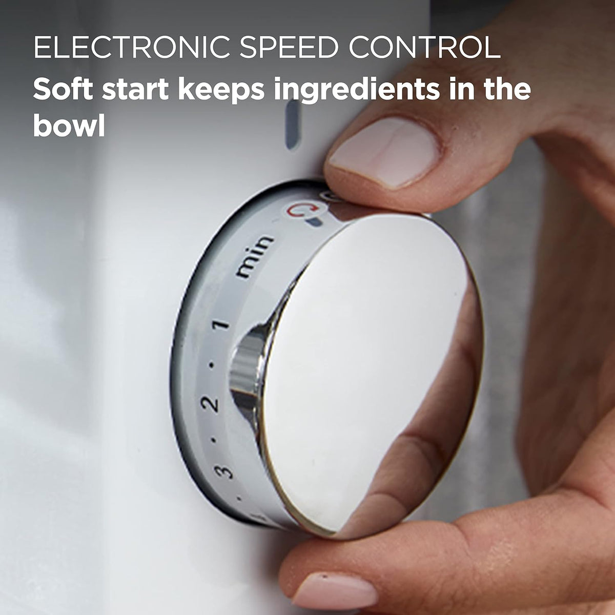 Stand Mixer 5.3 Qt 1000W 6 Speed Cream