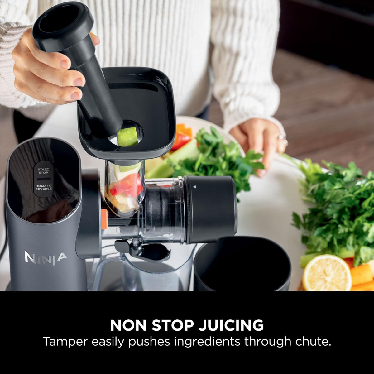 Cold Press Juicer 23.7 fl oz 150W Gray