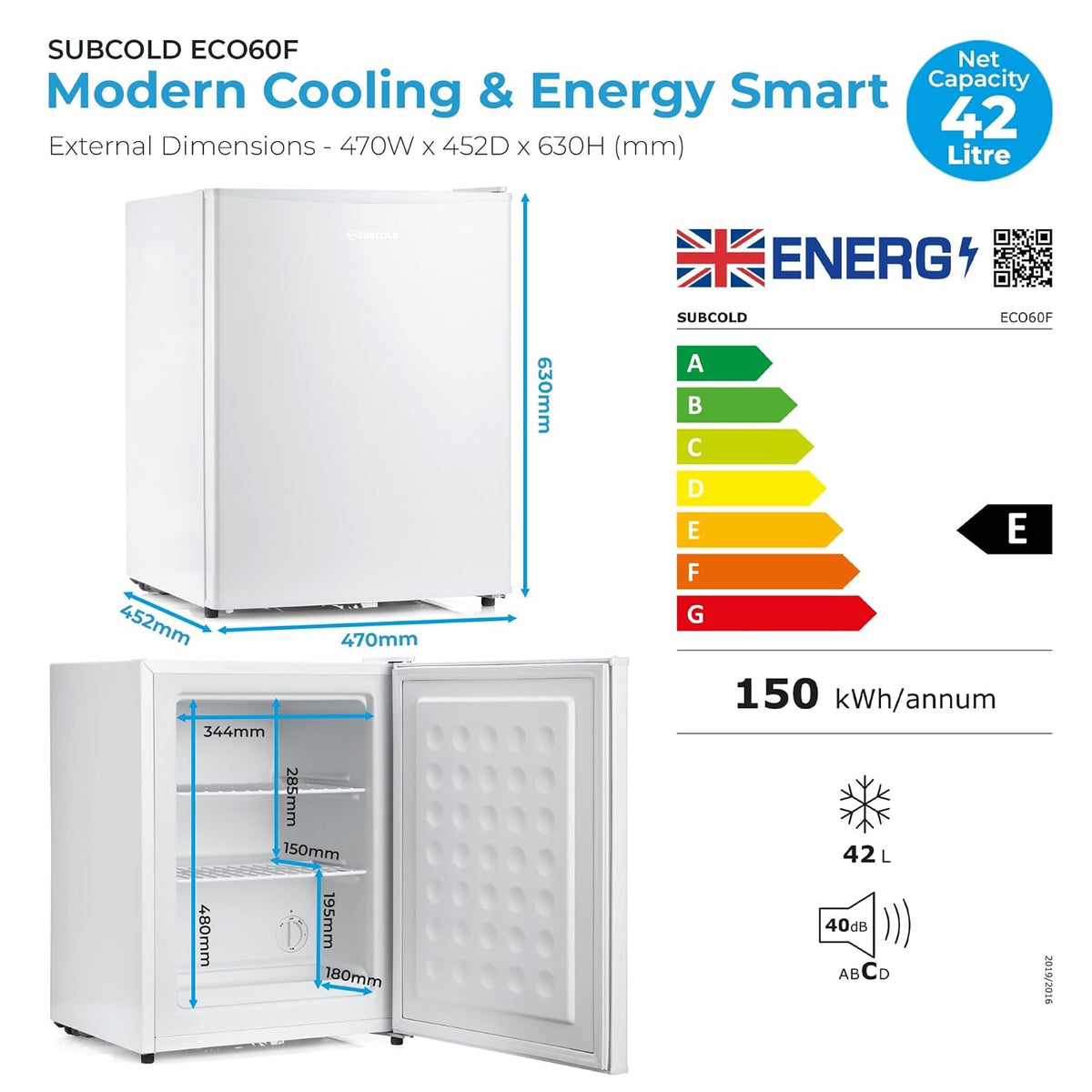Mini Freezer 1.1 cu ft 4-Star Table Top With Reversible Door White