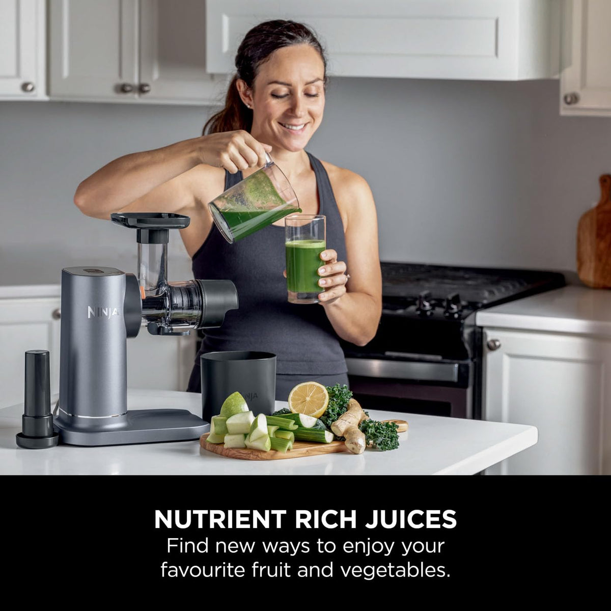 Cold Press Juicer 23.7 fl oz 150W Gray