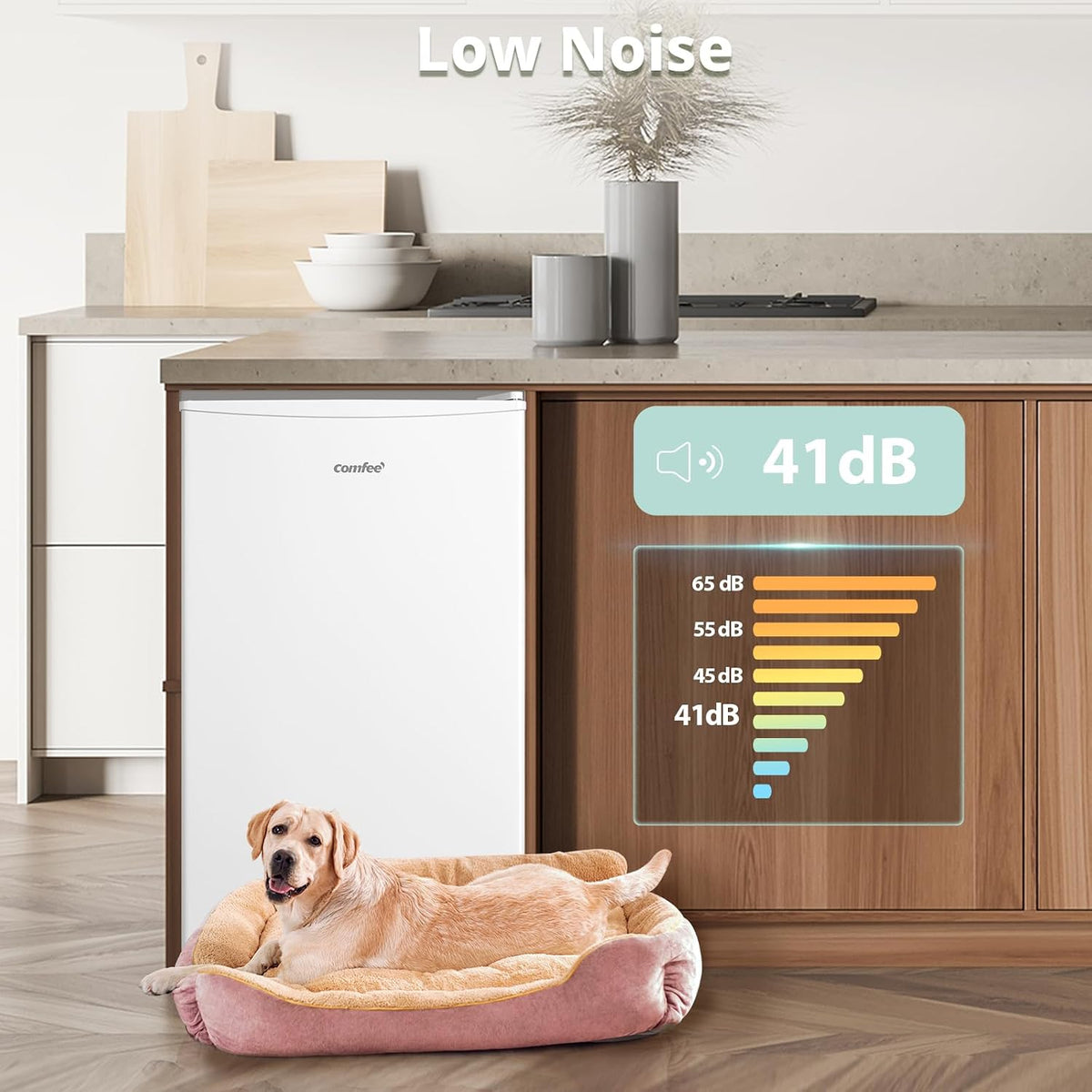 Under Counter Freezer 2.1 cu ft Freestanding With Reversible Door White