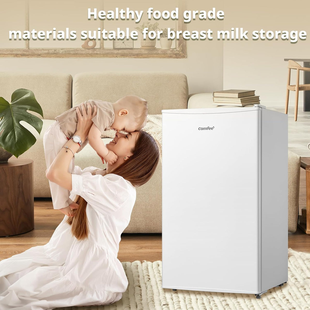 Under Counter Freezer 2.1 cu ft Freestanding With Reversible Door White