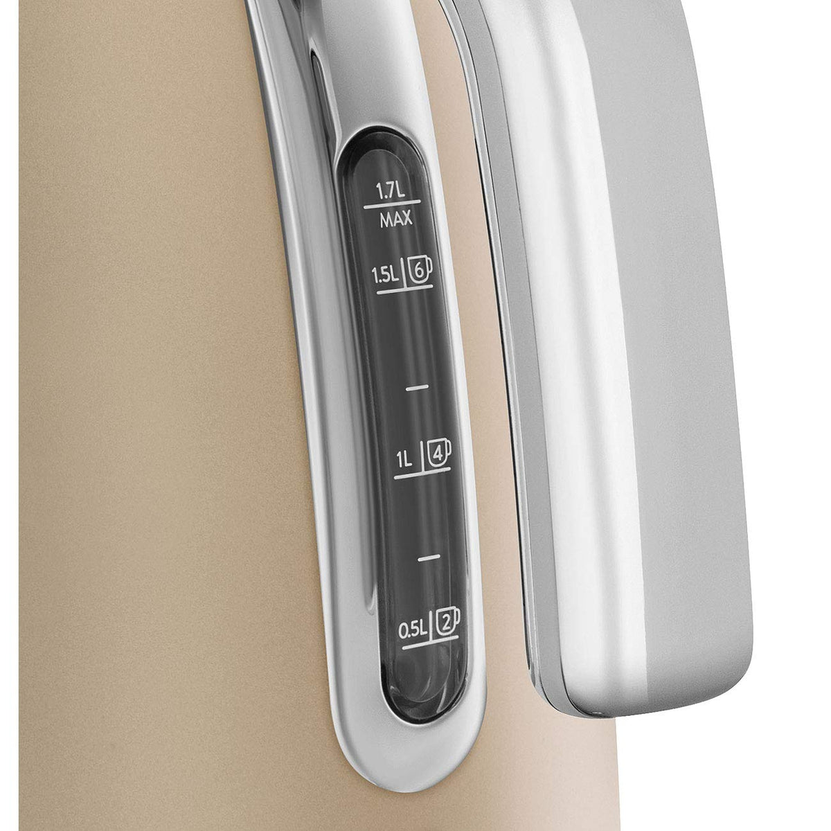 Electric Kettle 1.8 Qt 2400W 360° Swivel Base Champagne Matt