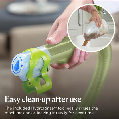 Portable Spot Cleaner 7800Pa Suction Dual Tank 1.5 Qt Green