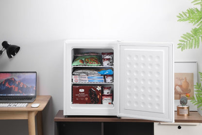 Mini Freezer 1.1 cu ft 4-Star Table Top With Reversible Door White
