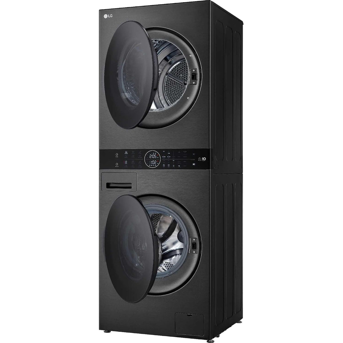 Washer Dryer Combo 26.5lb Wash 22lb Dry 1400Rpm Platinum Black