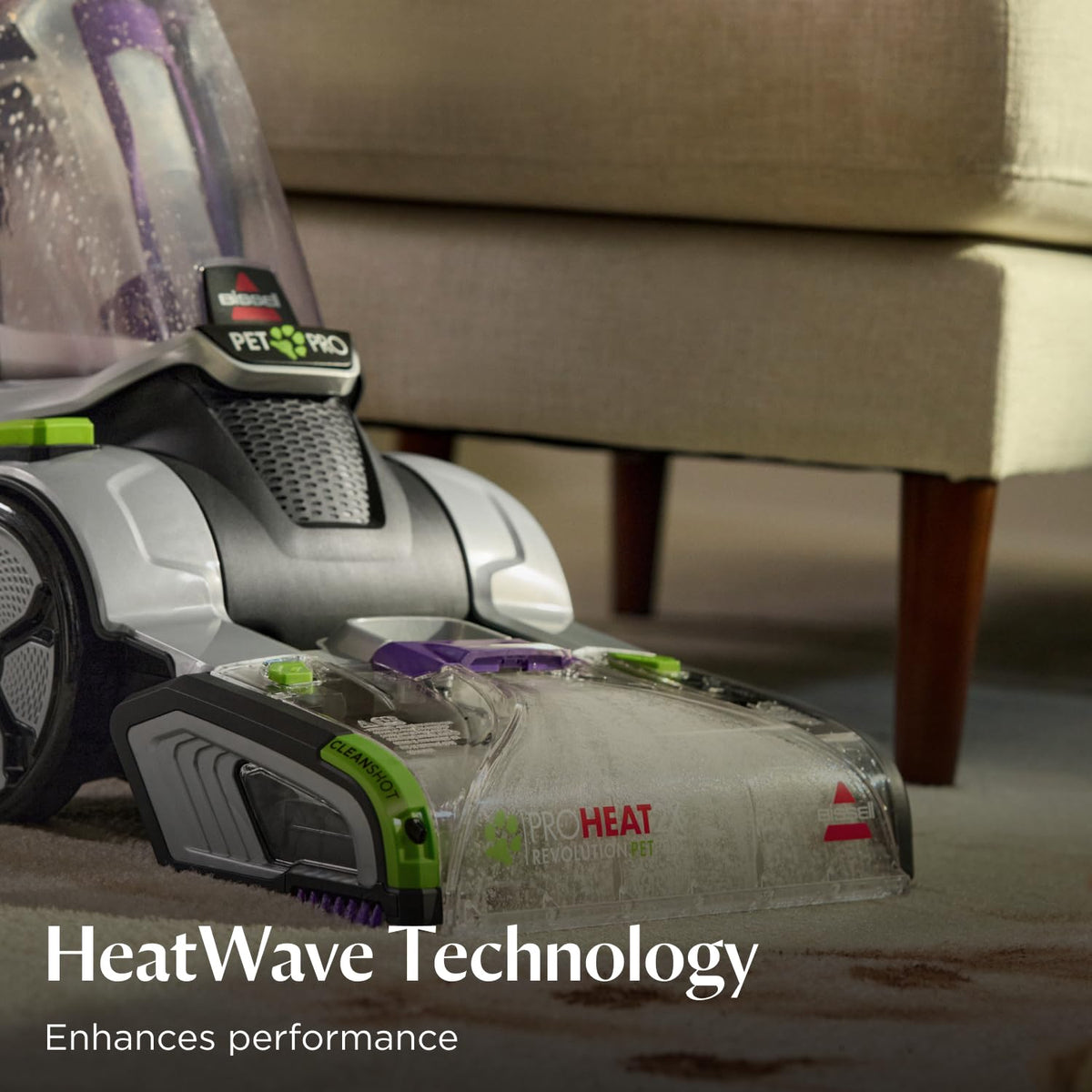 Carpet Cleaner ProHeat 2X Revolution Pet Pro Express Clean Gray/Purple