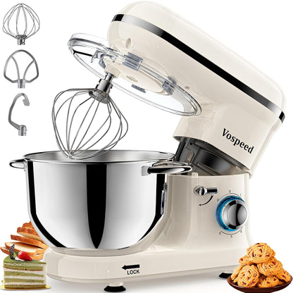 Stand Mixer 6.6 Qt 1500W 6 Speed Red