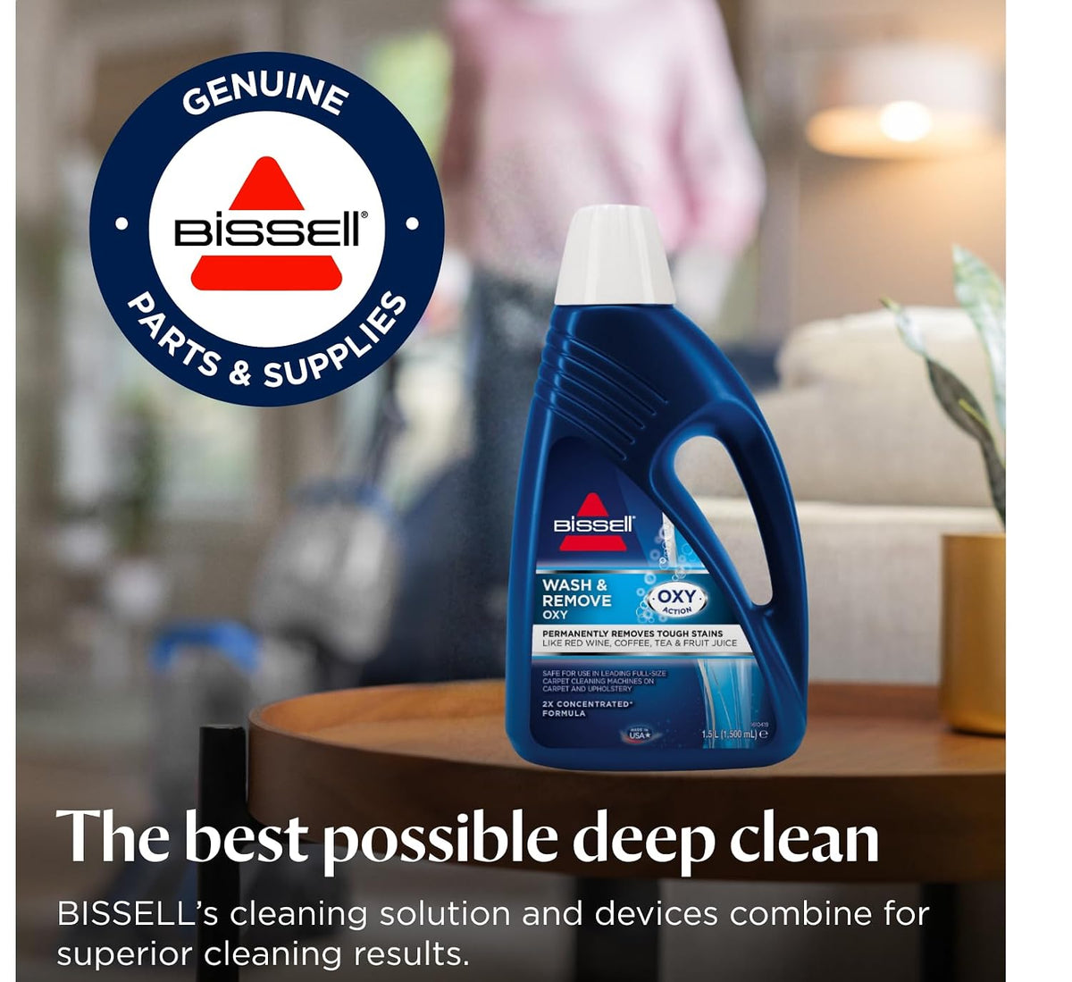 Carpet Cleaning Solution 1.6 Qt Oxy Stain Remover Fresh Scent