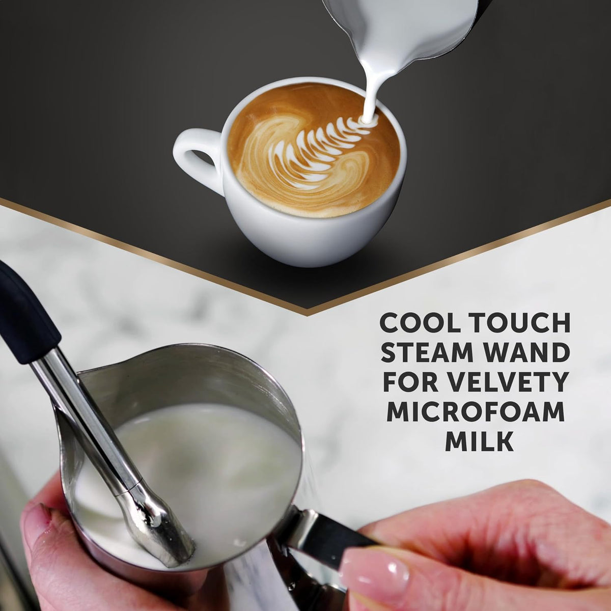 Espresso Machine 3 Qt 15 Bar Integrated Grinder Stainless Steel