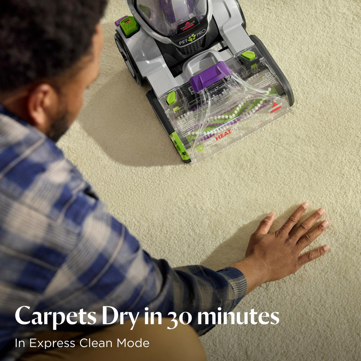 Carpet Cleaner ProHeat 2X Revolution Pet Pro Express Clean Gray/Purple