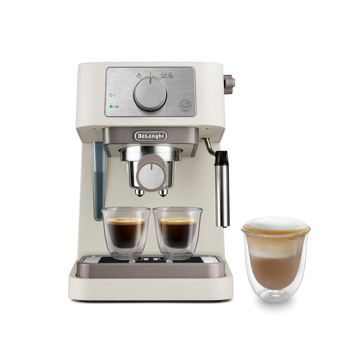 Pump Espresso Coffee Machine 15 Bar 1.1 Qt Stainless Steel Black