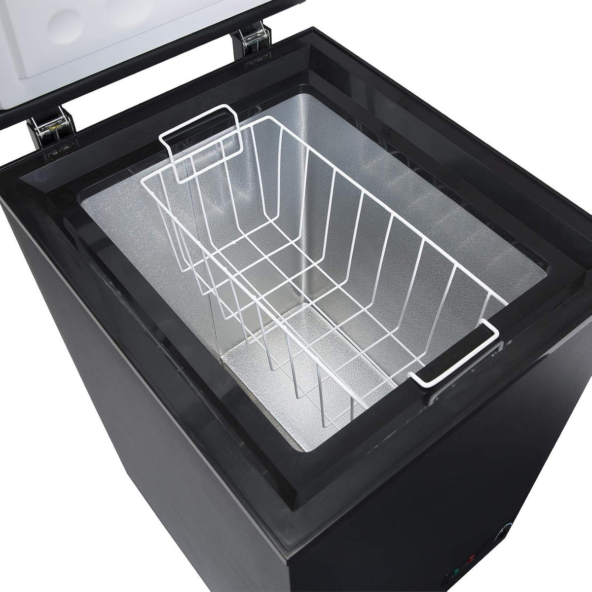 Chest Freezer 3.4 cu ft Slimline 18.7in Manual Defrost Black