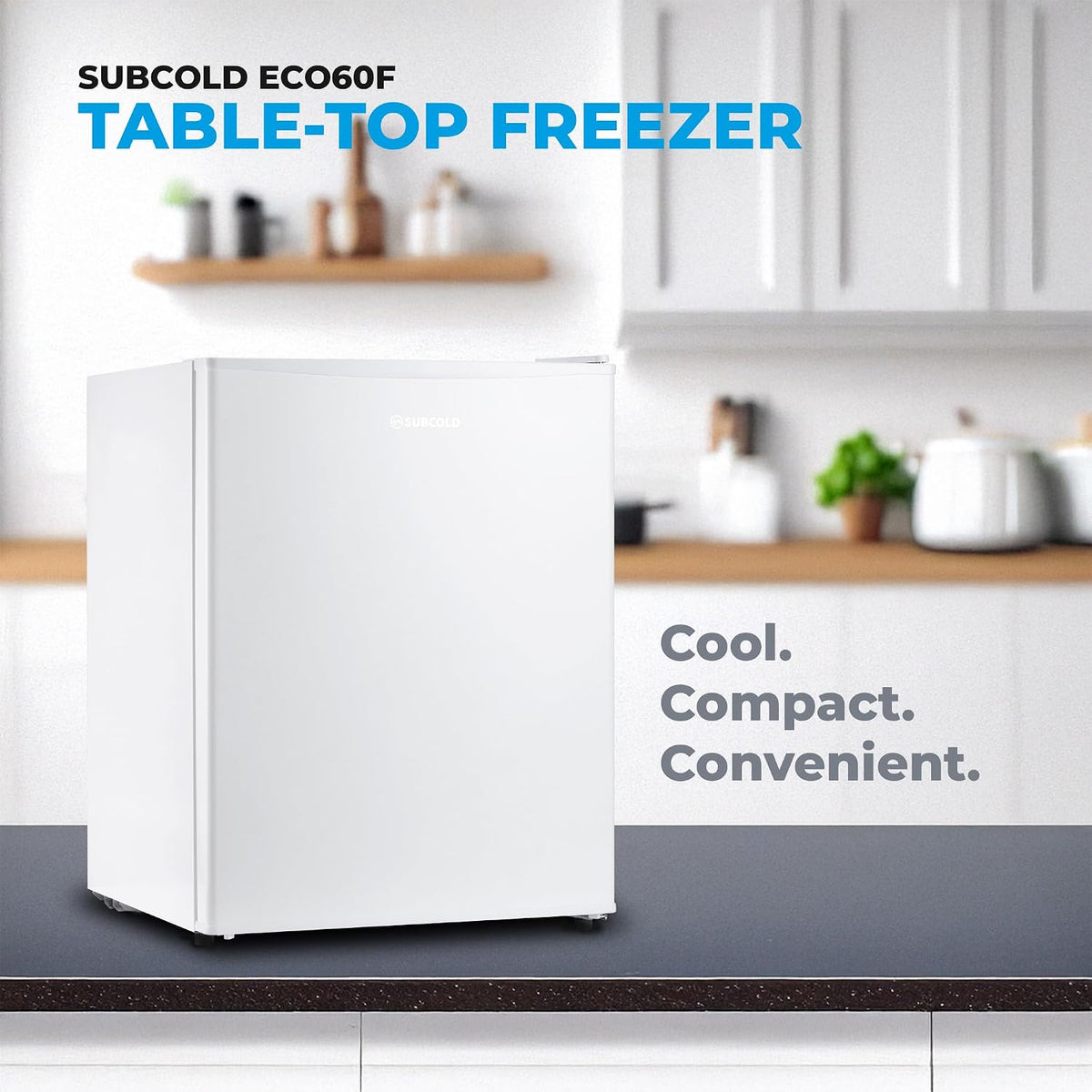 Mini Freezer 1.1 cu ft 4-Star Table Top With Reversible Door White