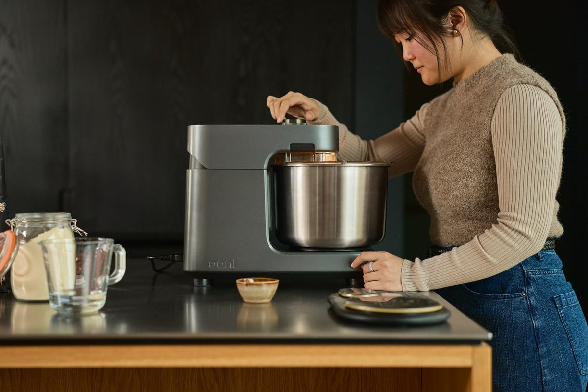 Spiral Mixer 7.7 Qt 58 Speeds Dough Hook Beater Whisk Charcoal Gray