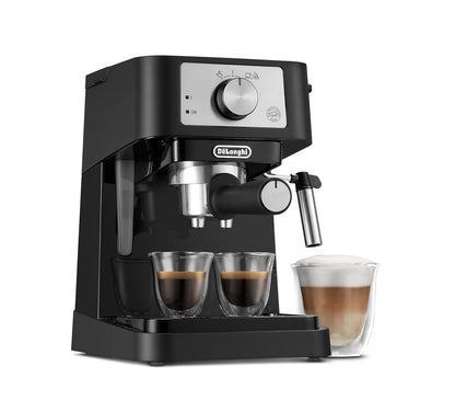 Pump Espresso Coffee Machine 15 Bar 1.1 Qt Stainless Steel Black
