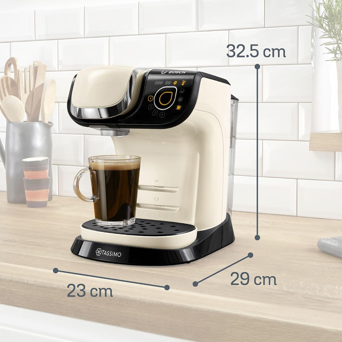 Coffee Machine 1500W 1.4 Qt T Disc Intellibrew Cream
