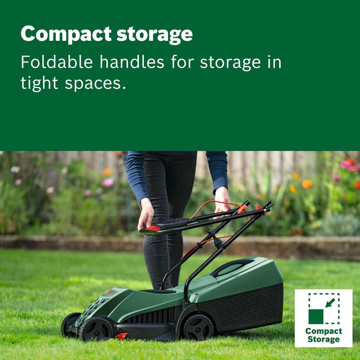 Corded Lawn Mower 12.6in 1200W 8.2 Gal Grass Box Extra Blade